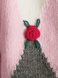 Cropped Wool Cardigan