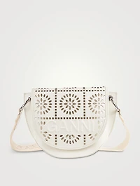 Banner Perforated Leather Saddle Bag