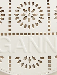 Banner Perforated Leather Saddle Bag
