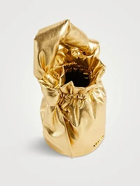 Occasion Metallic Crossbody Bucket Bag