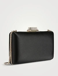 Clemmie Embellished Satin Clutch