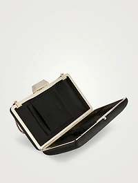 Clemmie Embellished Satin Clutch