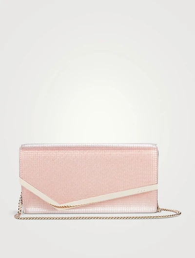 Emmie Crystal Mesh Clutch