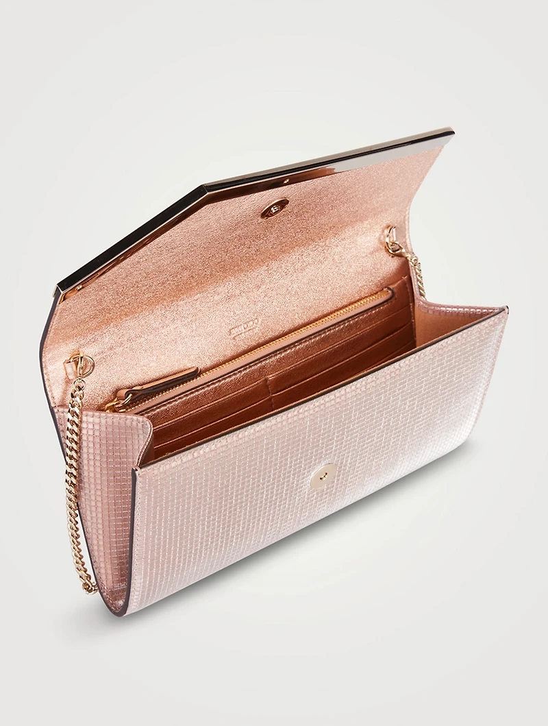 Emmie Crystal Mesh Clutch