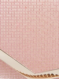 Emmie Crystal Mesh Clutch