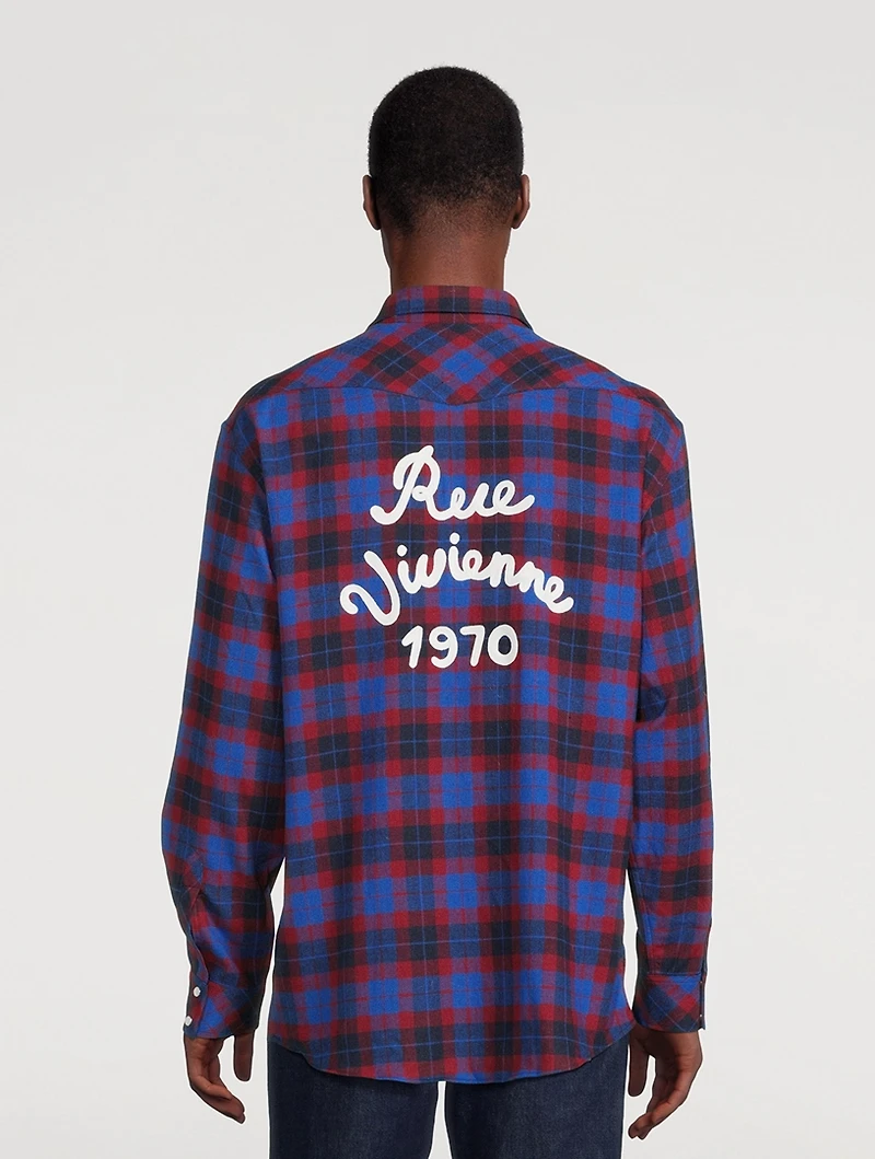 Rue Vivienne Wool Western Shirt