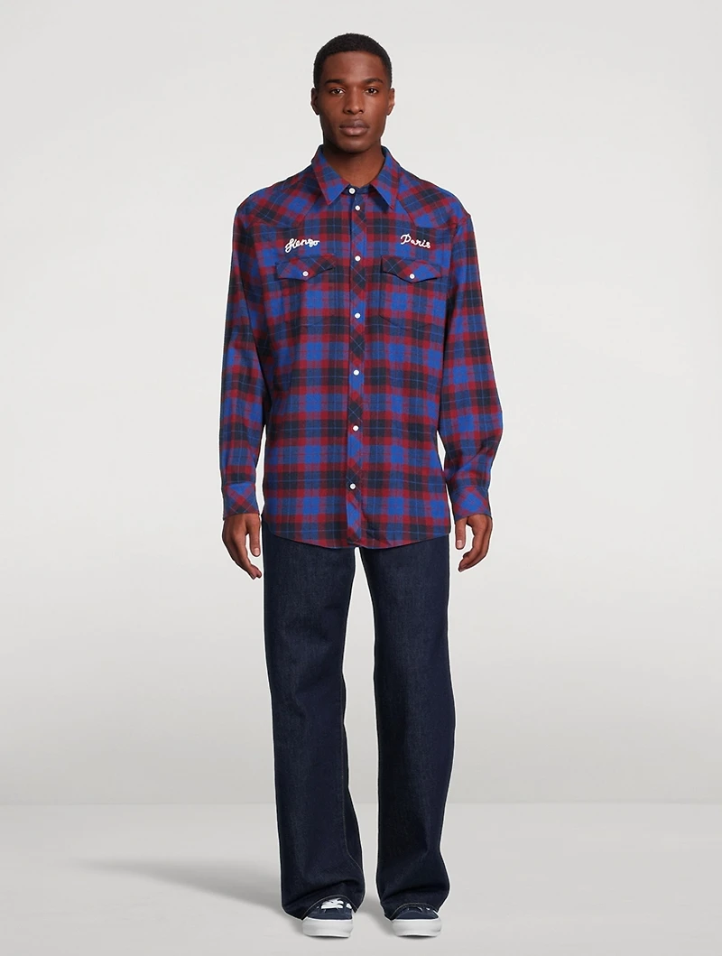 Rue Vivienne Wool Western Shirt