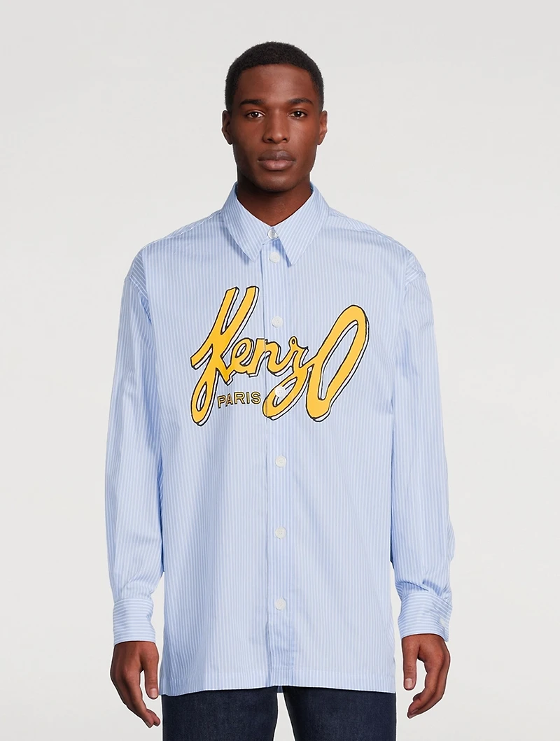 Archive Logo Shirt Striped Print
