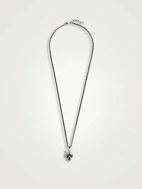 Curb Chain Skull Necklace