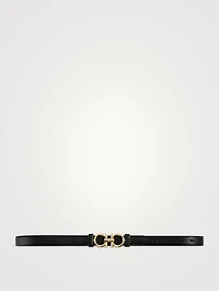 Gancini Leather Belt