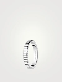 Quatre Grosgrain White Gold Ring