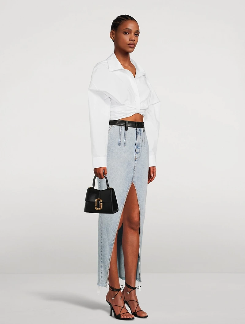 The Mini St. Marc Leather Top Handle Bag