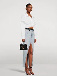 The Mini St. Marc Leather Top Handle Bag