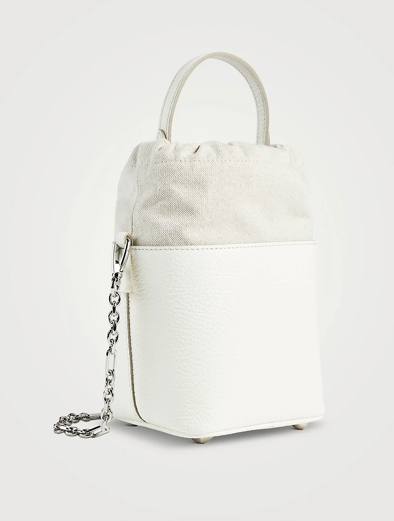 Small 5AC Leather Bucket Bag