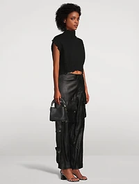 Mini Leather Venice Bucket Bag