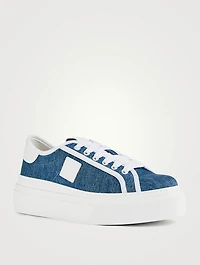 City Denim Platform Sneakers