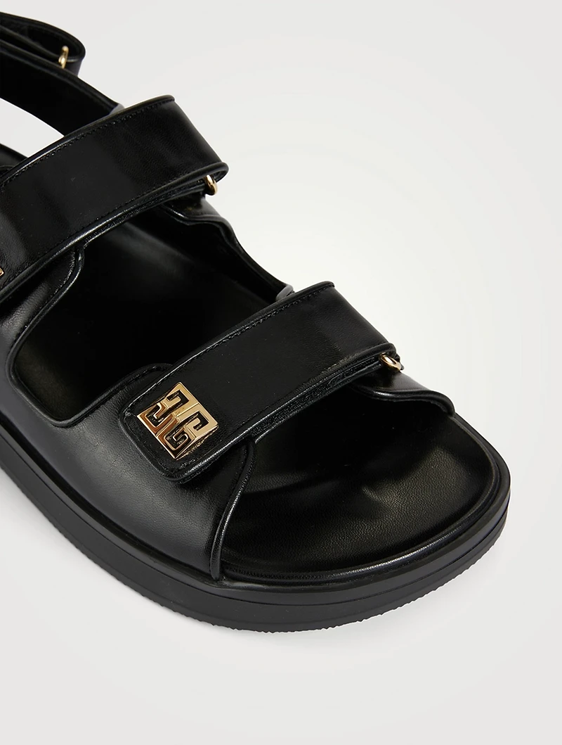 4G Leather Sport Sandals