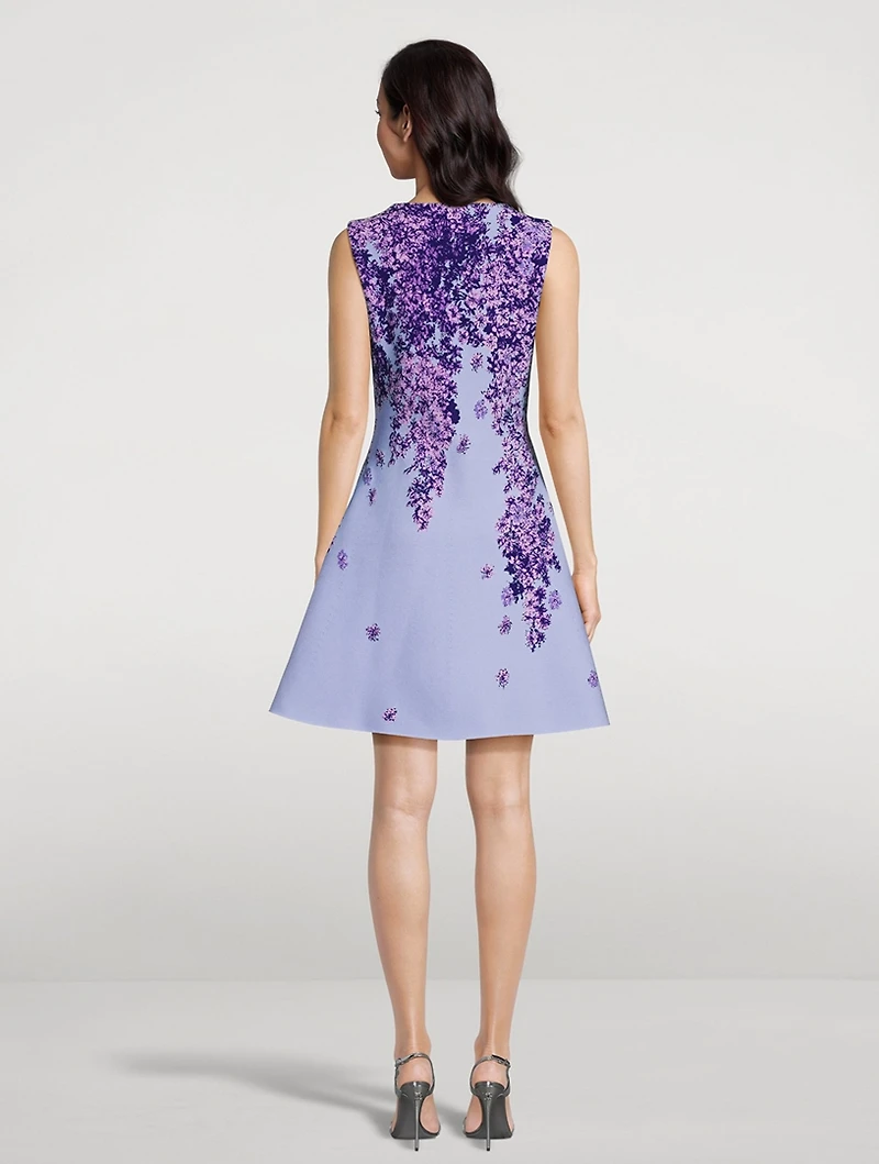 Dégradé Lilac Jacquard Knit Dress