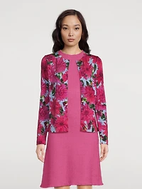 Cardigan Dahlia Print