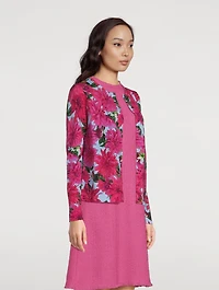 Cardigan Dahlia Print
