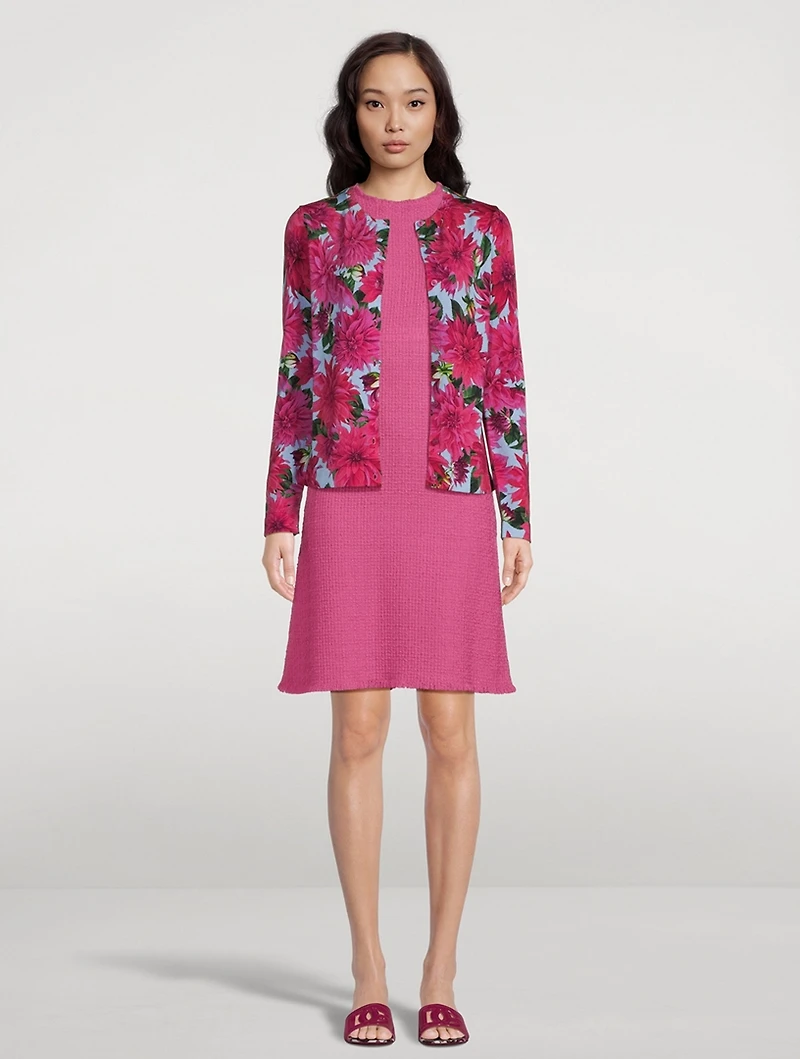 Cardigan Dahlia Print