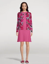 Cardigan Dahlia Print