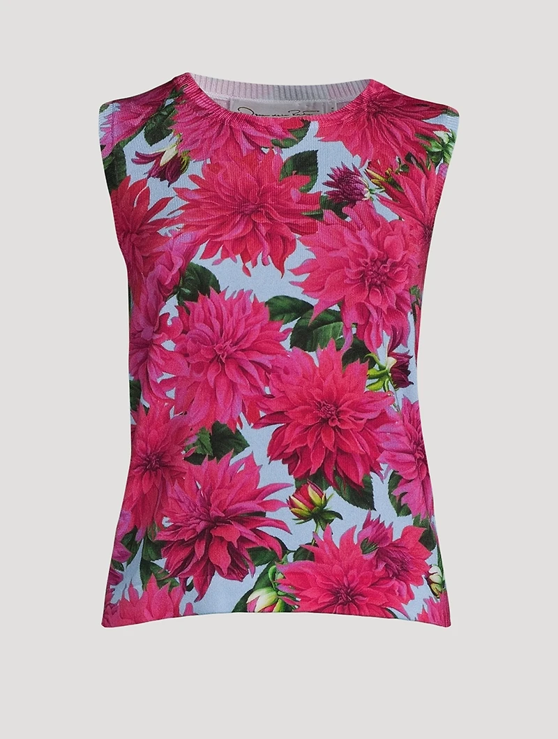 Tank Top Dahlia Print