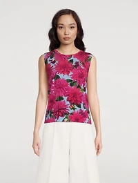Tank Top Dahlia Print