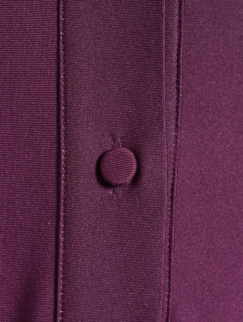 Ombre Jersey Long-Sleeve Midi Dress