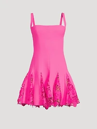 Mini Dress With Lace Inserts