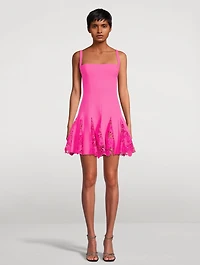Mini Dress With Lace Inserts