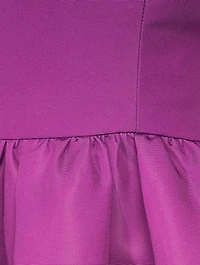Ombré Faille Midi Dress