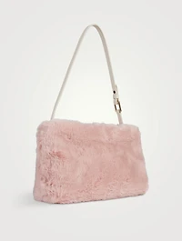 Mini RV Nightlily Winter Blossom Faux Fur Shoulder Bag