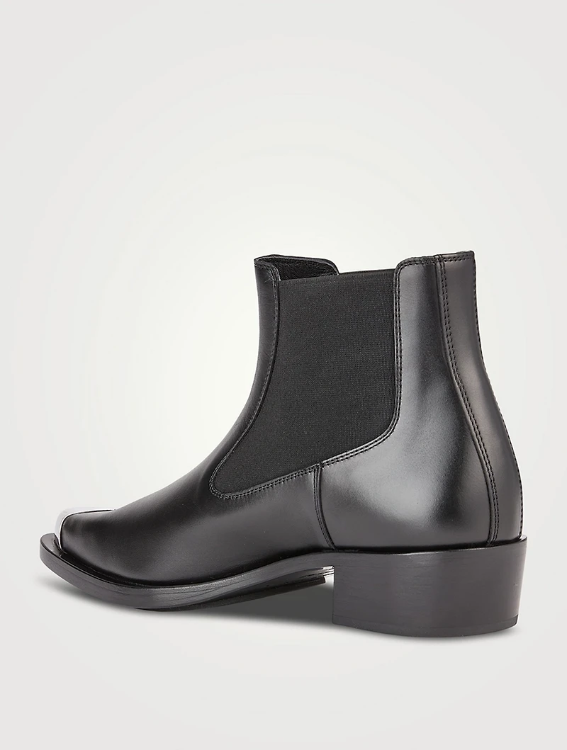 Punk Leather Chelsea Boots