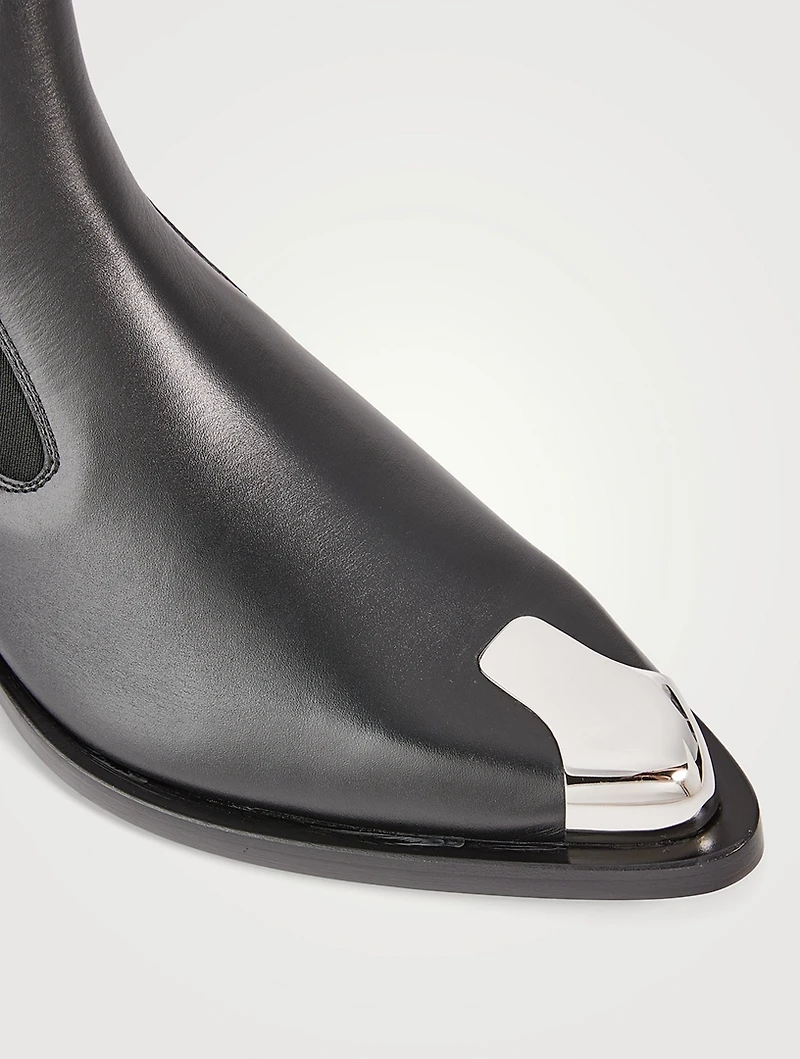 Punk Leather Chelsea Boots
