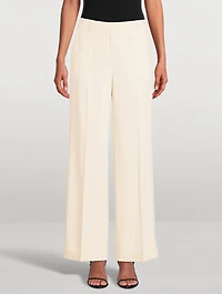 Herringbone Straight-Leg Trousers