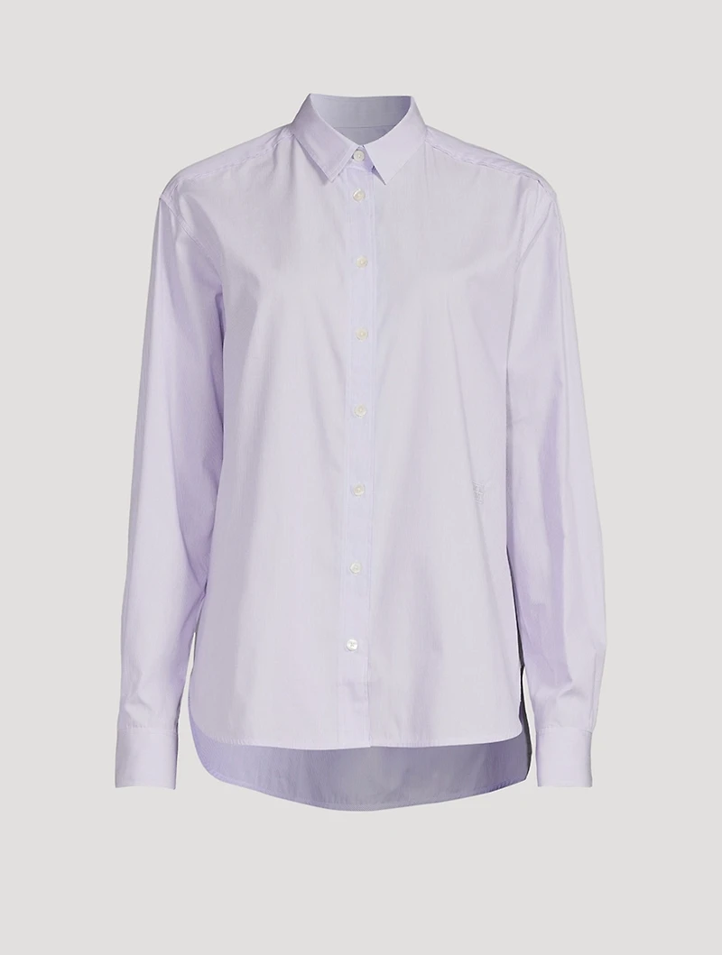 Signature Cotton Shirt Stripe Print