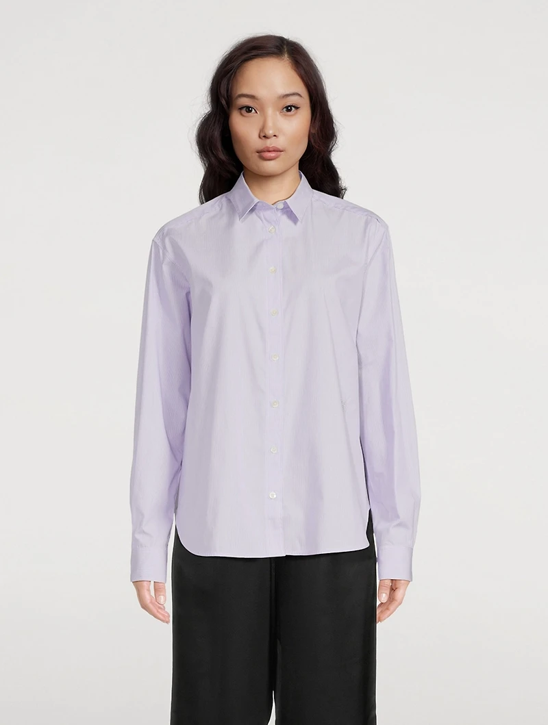 Signature Cotton Shirt Stripe Print