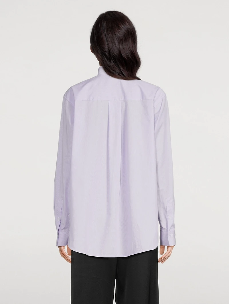 Signature Cotton Shirt Stripe Print