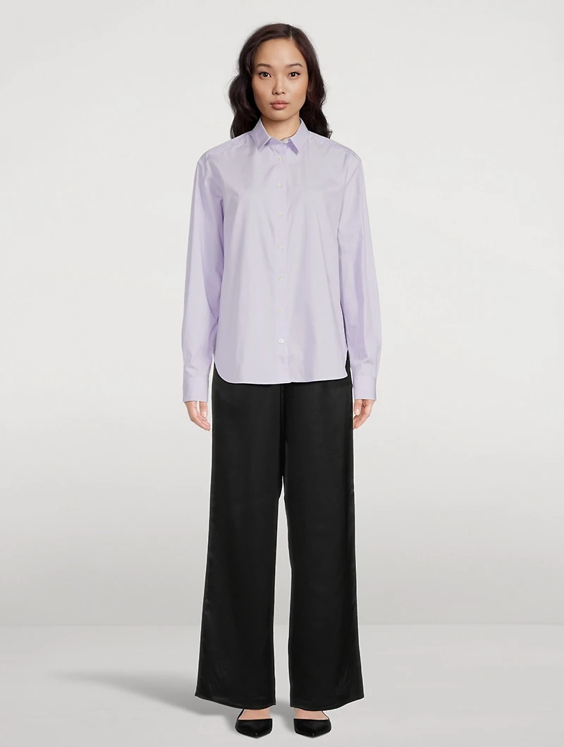 Signature Cotton Shirt Stripe Print