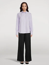 Signature Cotton Shirt Stripe Print