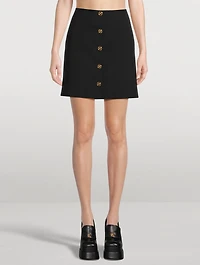 Medusa Crêpe Mini Skirt