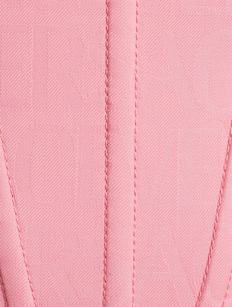 Versace Allover Wool Corset Top