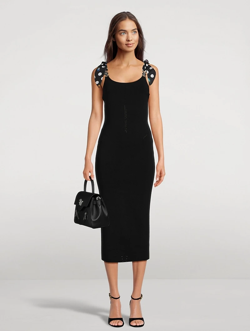 Versace x Dua Lipa Butterflies Medusa '95 Knit Midi Dress
