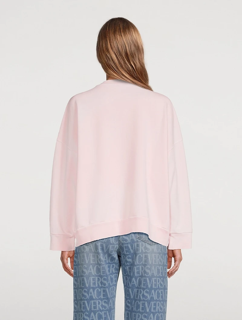 Medusa Logo Distressed Sweatshirt