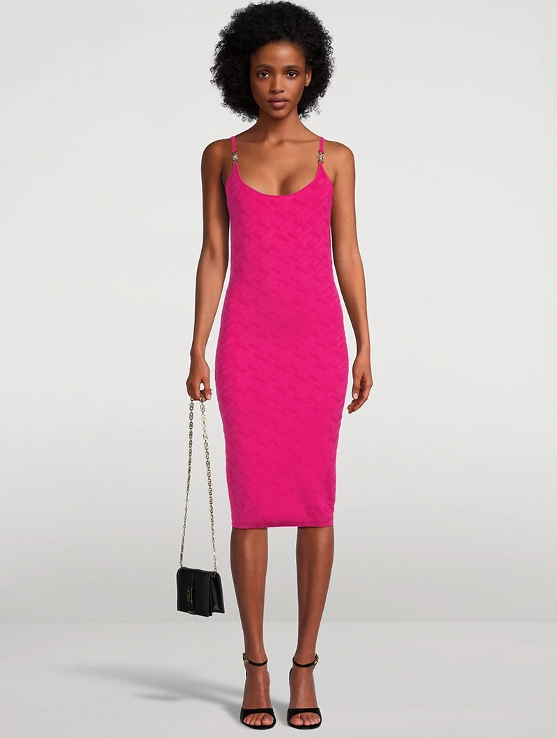 La Greca Jacquard Medusa '95 Midi Dress