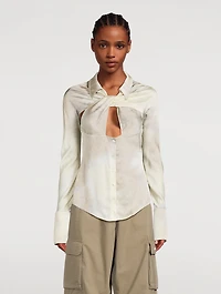 Twisted Cut-Out Shirt