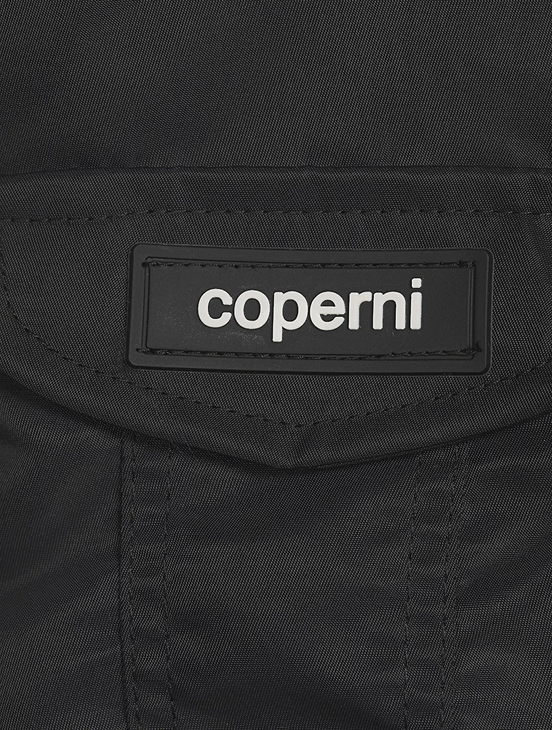 Cut-Out Cropped Bomber Jacket