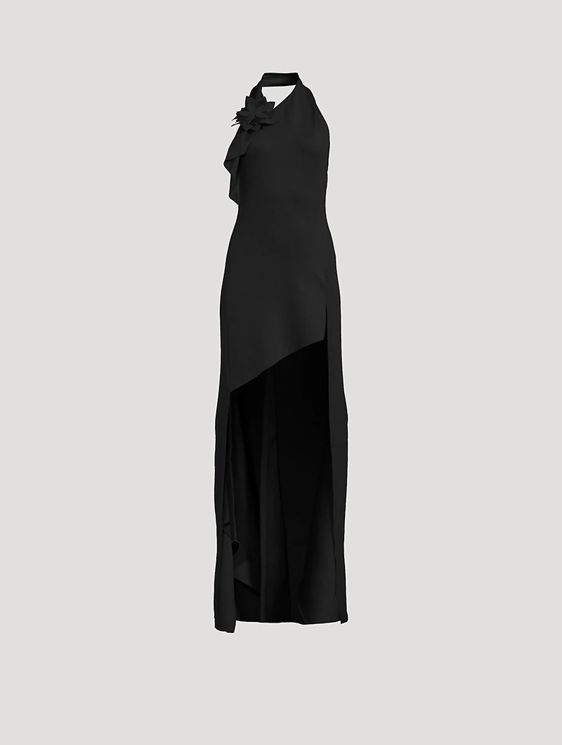 Asymmetric Flower Gown
