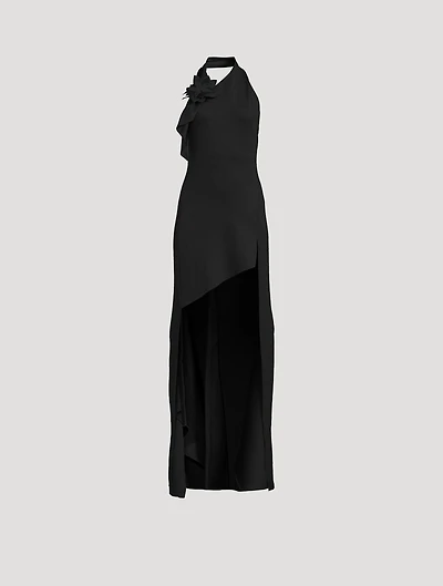 Asymmetric Flower Gown